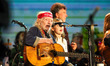 Willie Nelson performs during the Farm Aid 40 Music Festival in Minneapolis, Minnesota, on...