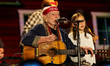 Willie Nelson performs during the Farm Aid 40 Music Festival in Minneapolis, Minnesota, on...
