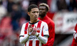PSV Eindhoven defender Mauro Junior plays during the match between PSV Eindhoven and AFC A...