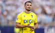 Iuri Tabatadze of Cadiz CF is in action during the La Liga Hypermotion match between Malag...