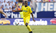 Moussa Diakate of Cadiz CF controls the ball during the La Liga Hypermotion match between...