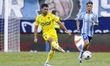 Sergio Ortuno of Cadiz CF passes the ball during the La Liga Hypermotion match between Mal...