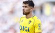Garcia Pascual of Cadiz CF is in action during the La Liga Hypermotion match between Malag...