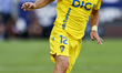 Iuri Tabatadze of Cadiz CF runs with the ball during the La Liga Hypermotion match between...