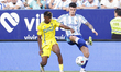 Efe Ugiagbe of Cadiz CF battles for the ball during the La Liga Hypermotion match between...