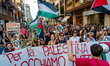 Students, citizens, and trade unions protest in a march in support of Palestine in Bari, I...