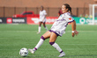 Sofia Cedeno #36 of Halifax Tides FC makes a pass during the Northern Super League Match b...
