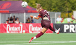 Kaylee Hunter #11 of AFC Toronto heads the ball during the Northern Super League Match bet...