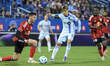 Ivan Jaime #11 of CF Montreal Impact and Noah Eile #3 of New York Red Bulls battle for the...