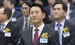 Seoul Mayor Oh Se-hoon attends the 13th annual Restart Job Fair at Gwanghwamun Square in S...