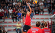Panionios Atene plays during the Sardegna Volleyball Challenge match between Fenerbahce Is...