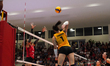 Helena Cazaute participates in the Sardegna Volleyball Challenge match between VakifBank I...