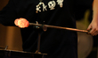 A hand-forming glass demonstration takes place at the Institute of Ceramics and Building M...