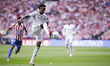 Eder Militao of Real Madrid controls the ball during the La Liga 2025/26 match between Atl...