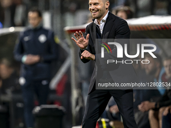 Excelsior trainer Ruben den Uil is present during the match between Excelsior Rotterdam and PSV Eindhoven at Stadium Woudestein for the Dutc... by EYE4images/NurPhoto