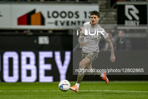 PSV Eindhoven forward Dennis Man plays during the match between Excelsior Rotterdam and PSV Eindhoven at Stadium Woudestein for the Dutch Vr... by EYE4images/NurPhoto