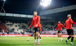 Mauro Perkovic warms up before the game between KS Cracovia and Gornik Zabrze in Krakow, P...