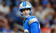 DETROIT,MICHIGAN-SEPTEMBER 14: Detroit Lions place kicker Jake Bates (39) prepares to kick...
