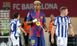 Lamine Yamal plays during the match between FC Barcelona and Real Sociedad, corresponding...