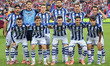 Real Sociedad team plays during the match between FC Barcelona and Real Sociedad, correspo...