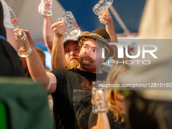 People attend Oktoberfest celebrations in New Glarus, Wisconsin, USA, on September 27, 2025, in the village known as ''America's Little Swit... by Ross Harried/NurPhoto