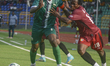 Massulaha Hilali, Captain of Comoros' US Zilimadjou, and Qudus Akanni of Nigeria's Remo St...