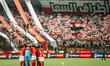 A group photo of Al Ahly players during the Cairo derby match in the Egyptian Premier Leag...