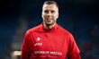 Igor Lasicki warms up before the game between Wisla Krakow and Polonia Bytom in Krakow, Po...