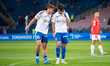 Oskar Krzyzak and Matej Matic play during the game between Wisla Krakow and Polonia Bytom...