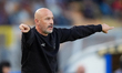 Vincenzo Italiano, head coach of Bologna FC, watches the Serie A match between US Lecce an...