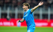 Billy Gilmour of SSC Napoli gestures during the Serie A Enilive match between AC Milan and...
