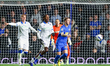 Jamal Lowe of Sheffield Wednesday and Jay Stansfield of Birmingham City are in action duri...