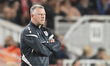Mark Robins is the Stoke City Manager during the Sky Bet Championship match between Middle...