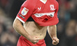 Aidan Morris of Middlesbrough shows his frustration after going close during the Sky Bet C...