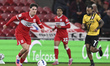 Hayden Hackney of Middlesbrough plays during the Sky Bet Championship match between Middle...