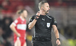 Referee David Webb officiates the Sky Bet Championship match between Middlesbrough and Sto...