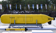 A large-class unmanned submersible is on display during a media day event marking the 77th...