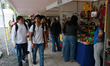 People attend the World's Fair: Tlalpan embraces the world at the External Plaza of the Te...