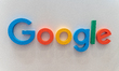 The Google logo is displayed during the Warsaw Security Forum 2025 in Warsaw, Poland, on S...