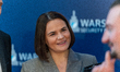 Belarusian opposition leader Sviatlana Tsikhanouskaya attends the Warsaw Security Forum 20...