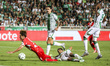 Kaishu Sano of Mainz wins a penalty for Mainz. Omonoia plays against Mainz for the League...
