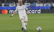 Joaquin Seys of Club Brugge plays the ball during the Atalanta BC vs Club Brugge Champions...