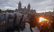 Clashes occur between the Black anarchist bloc and police in the Zocalo, Mexico City, Mexi...