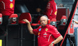 Scuderia Ferrari Team Principal Frederic Vasseur is on the pit wall during the 2025 Formul...