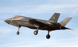 A Lockheed Martin F-35B Lightning II of the Italian Navy lands at the Los Llanos military...