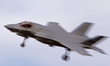 A Lockheed Martin F-35B Lightning II of the Italian Navy lands at the Los Llanos military...