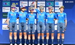 The Italian team, including Eleonora Camilla Gasparrini, Elisa Longo Borghini, Erica Magna...