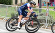 French cyclist Juliette Labous participates in the women's elite road race at the 2025 UEC...
