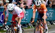 Cyclist Anna VAN DER BREGGEN participates in the women's elite road race of the 2025 UEC E...
