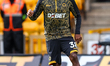 Jackson Tchatchoua of Wolverhampton Wanderers warms up during the Premier League match bet...